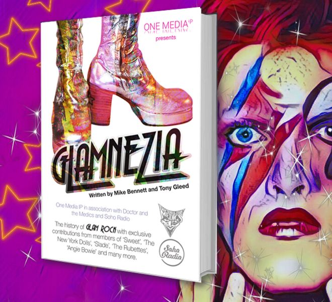 glam rock book cover design