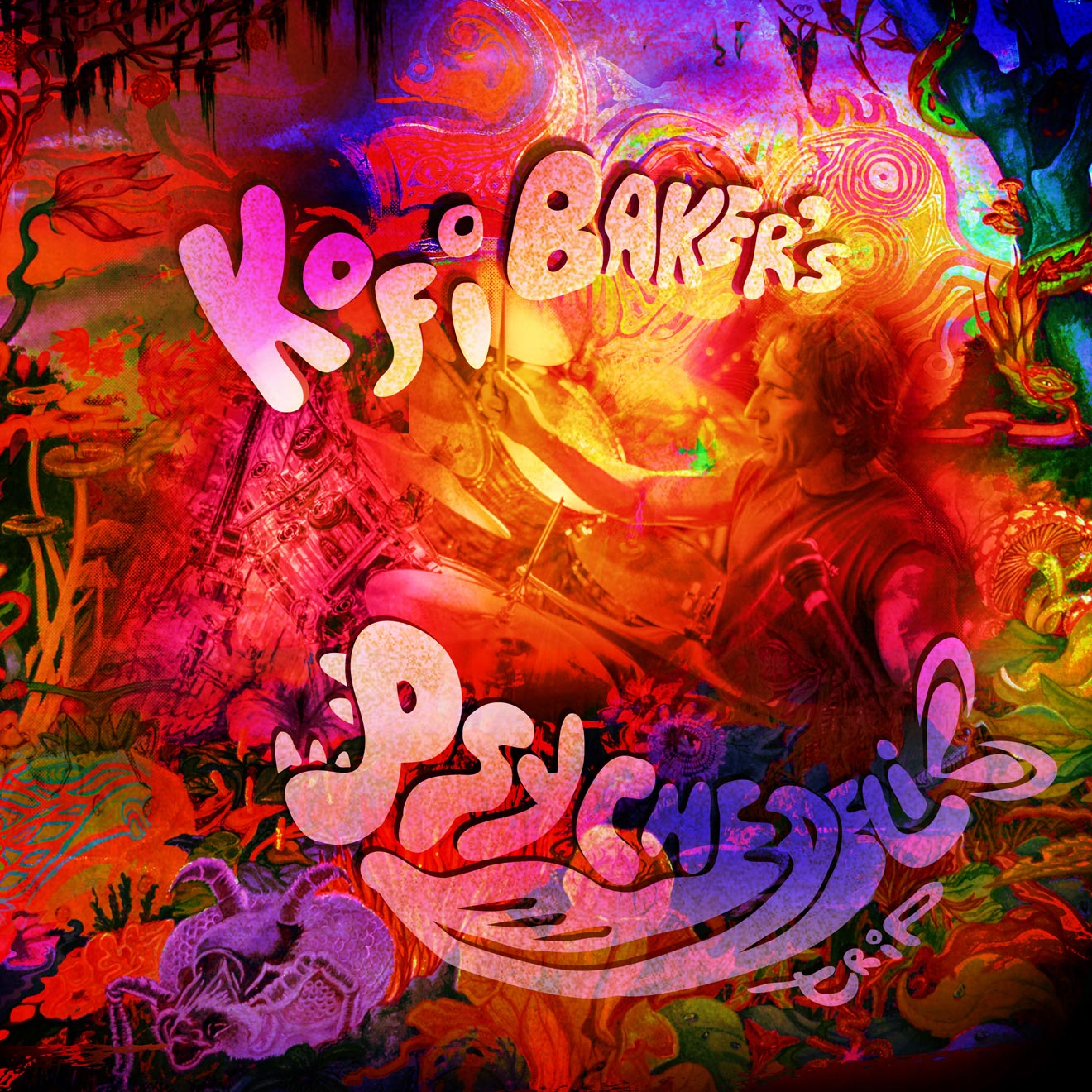 Kofi-Baker-tour-poster gig poster design for Kofi Baker Tour promo poster